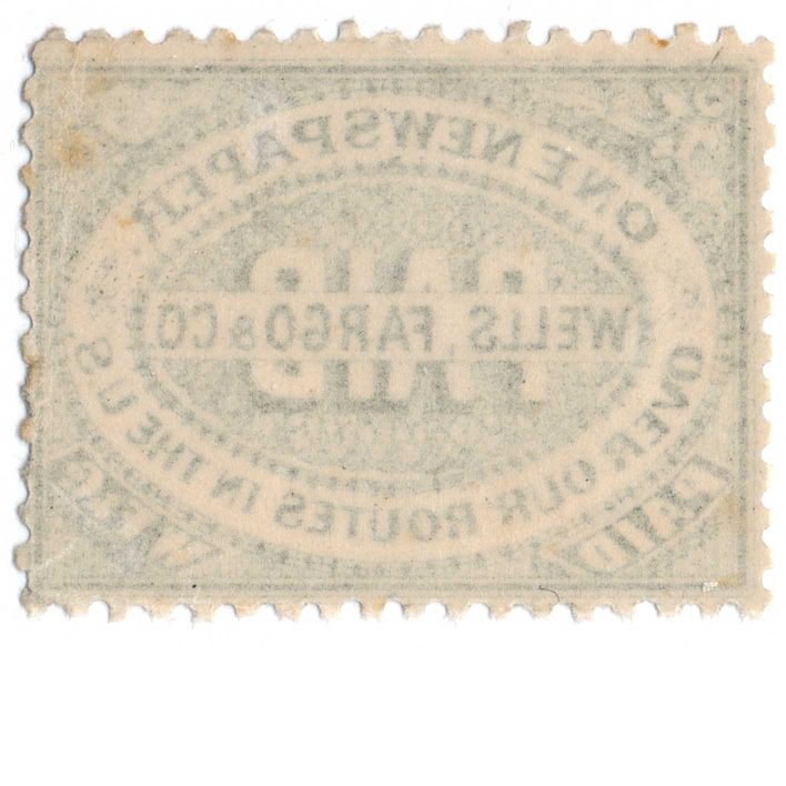 Wells Fargo & Co. Newspaper Stamp, 143LP9, 1883, MNH - Image 2