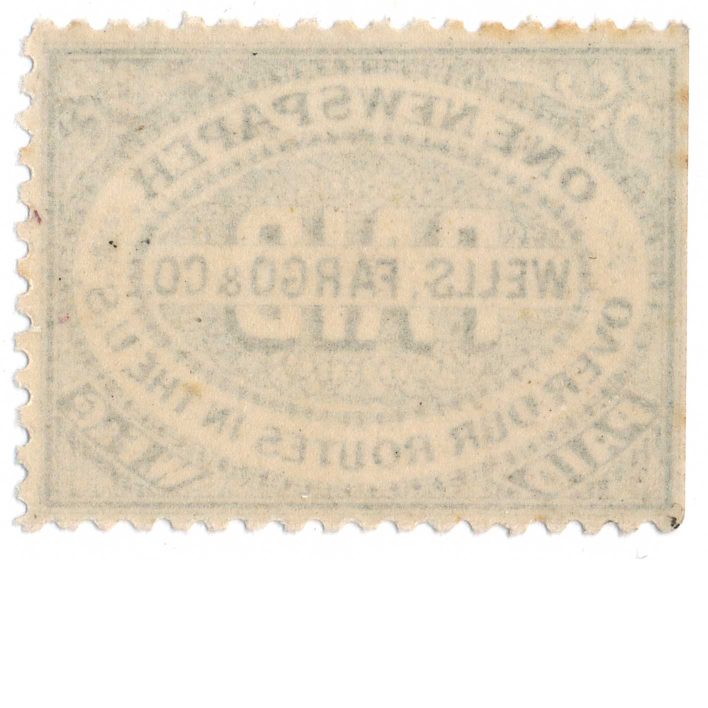 Wells Fargo & Co. Newspaper Stamp, 1883, MNH, 143LP9 - Image 2