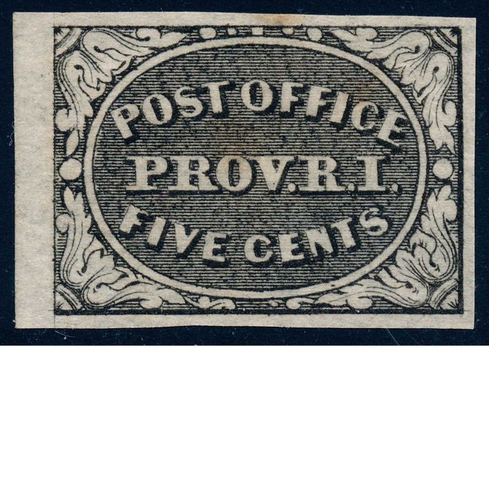 United States, 1846 Rhode Island Postmaster Provisional #10X1 with cert